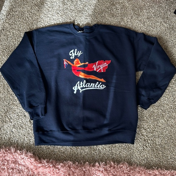 NWOT SWEATSHIRT LADIES SIZE L VIRGIN AIRLINE “Princess Diana” - Picture 1 of 2